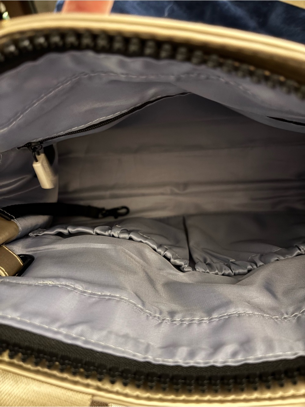 Shawn Killinger x IHKWIP Superstar Satchel Champagne Metallic Quilted Tote Bag - Picture 11 of 13